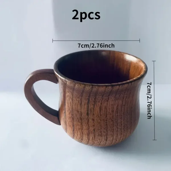 Wooden Coffee Mug Set