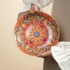 Bohemian Style Ceramic Dinner Plates (Random Colour)