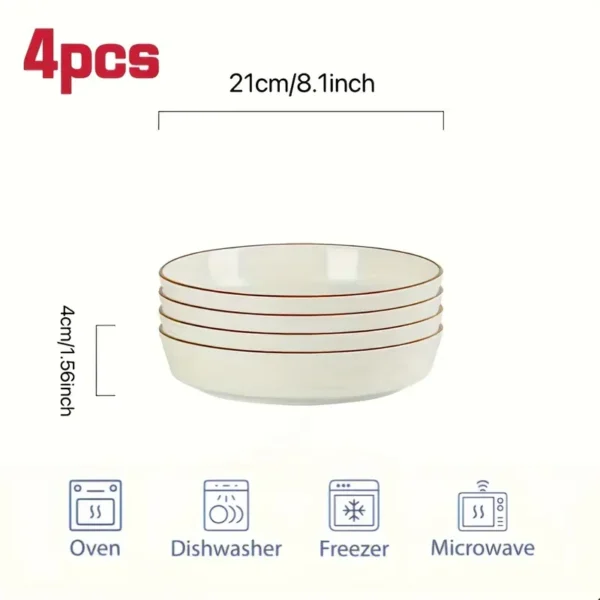 Elegant Ceramic Dinner Plates Set