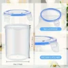 Transparent Snap-On Plastic Storage Cans