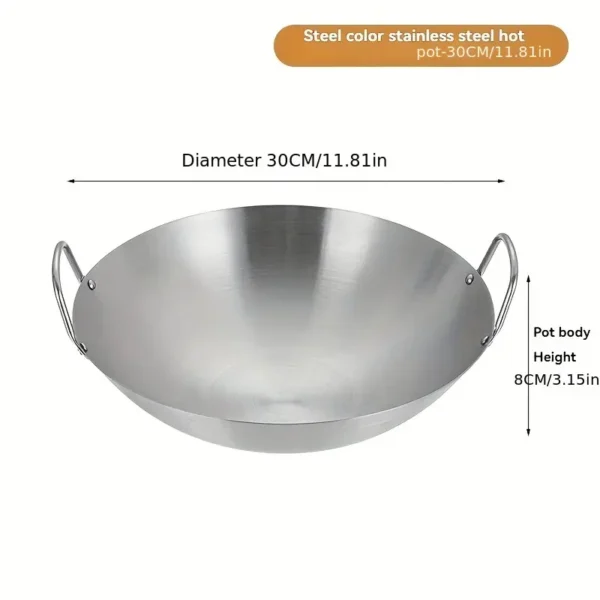 2a89340c-e79c-11ef-b200-0a580a673132 30cm Stainless Steel Wok
