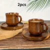 Wooden Coffee Mug Set