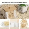 Transparent Acrylic Wooden Lid Swab Holder
