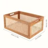 Vintage Rattan Storage Basket