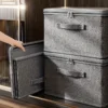 Extra Large Canvas Folding Storage Box Set