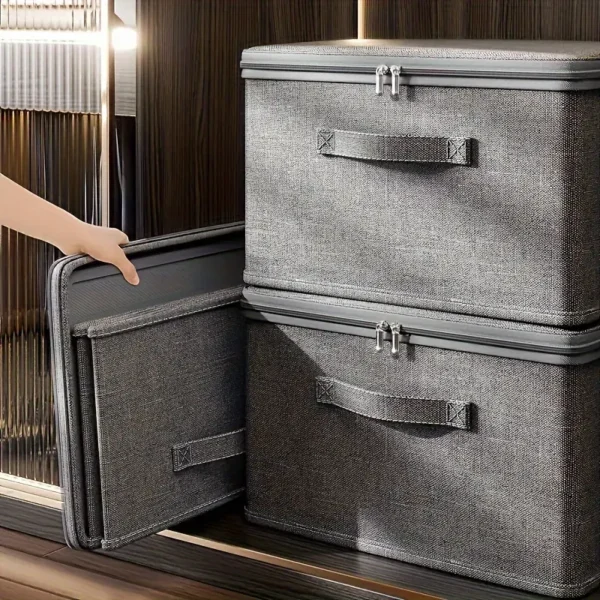 Extra Large Canvas Folding Storage Box Set