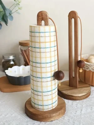 Solid Wood Kitchen Tissue Holder