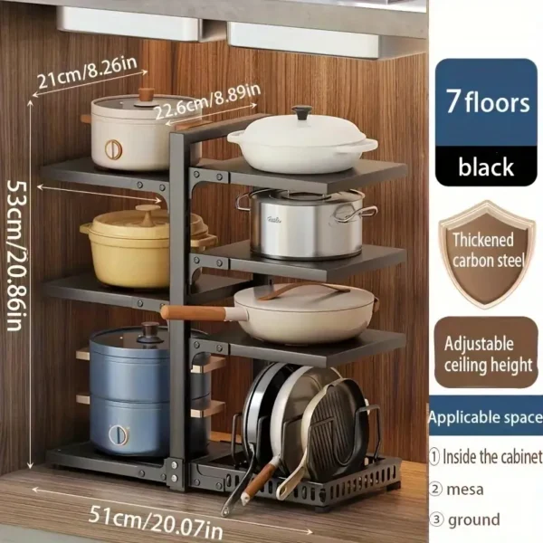 Adjustable Heavy-Duty Kitchen Organizer