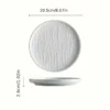 Textured Rock Ceramic Steak Plates