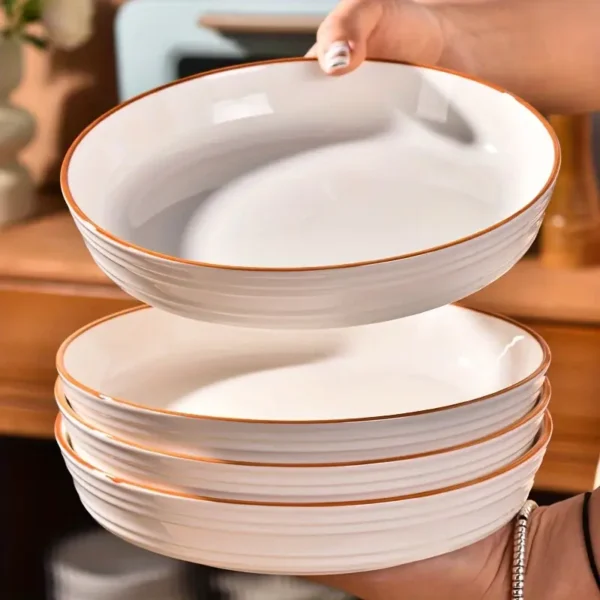 Elegant Ceramic Dinner Plates Set