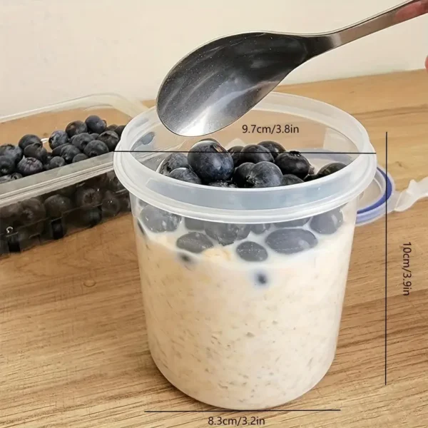 16 Oz Reusable Plastic Containers - Vacuum Sealed