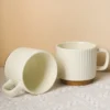 Japanese-Style Retro Classic Striped Ceramic Coffee Mug