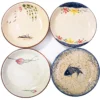 Exquisite 4pcs Set of 7-Inch Japanese Ceramic Plates