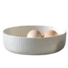Bone China Vertical Stripe Salad Bowls