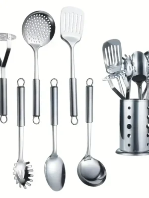 7pcs Stainless Steel Cooking Utensil Set