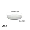 White Golden-Edged Phoenix Plates