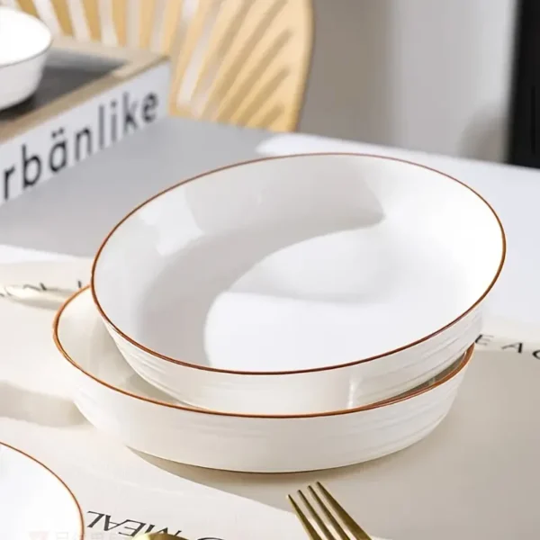 Elegant Ceramic Dinner Plates Set