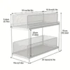 Double-Layer Kitchen Pull-Out Storage Rack