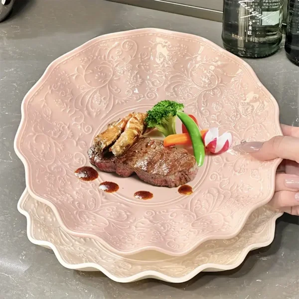 8.6-Inch Dual-Color Salad Plate Set