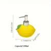 Lemon-Shaped Ceramic Lotion Bottle