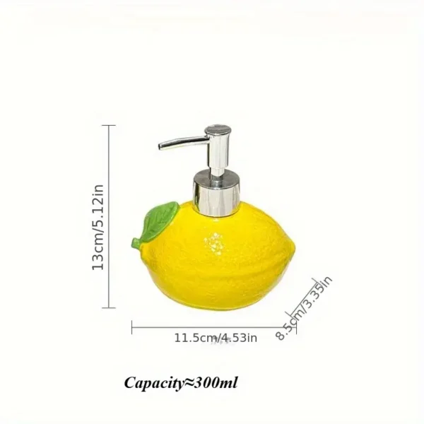 Lemon-Shaped Ceramic Lotion Bottle