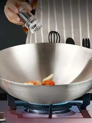 30cm Stainless Steel Wok