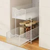 Double-Layer Kitchen Pull-Out Storage Rack