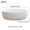 Bone China Vertical Stripe Salad Bowls