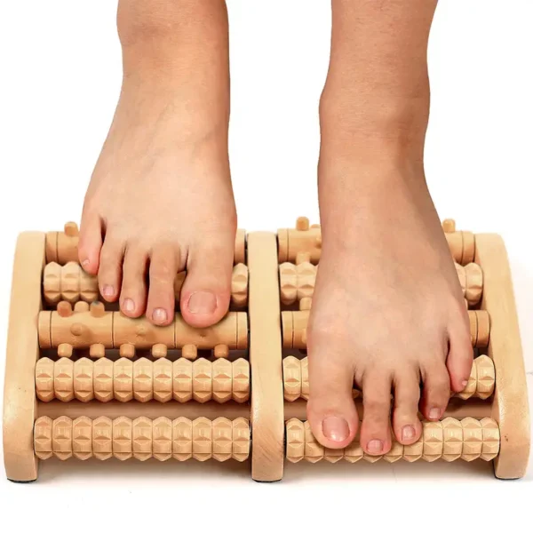 Wooden Foot Massager Roller - Relief for Feet
